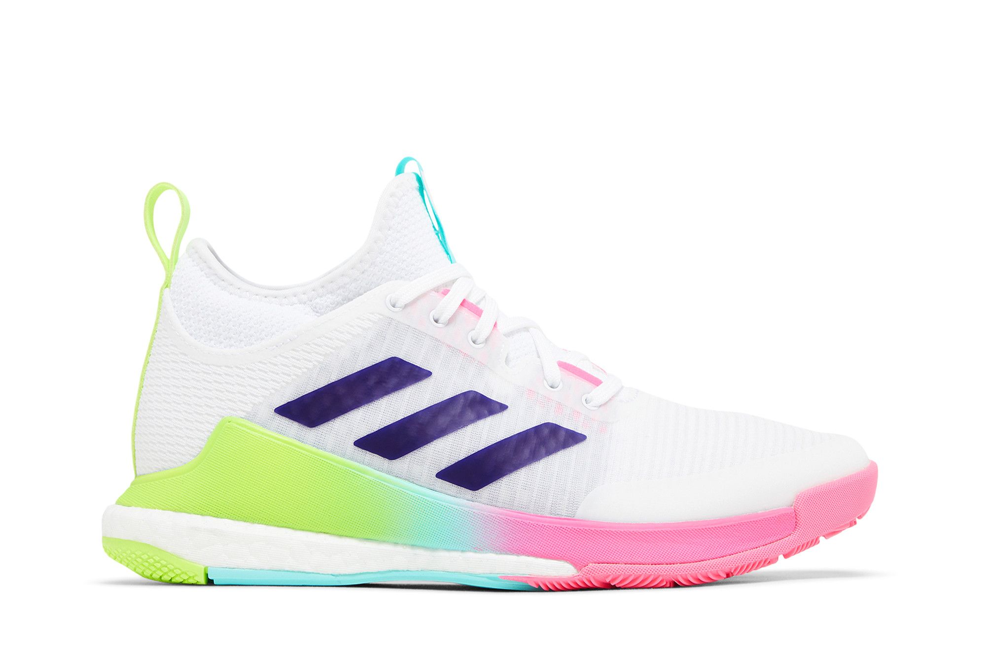 (Women) adidas Crazyflight Mid 'White Purple Pink' HP3337