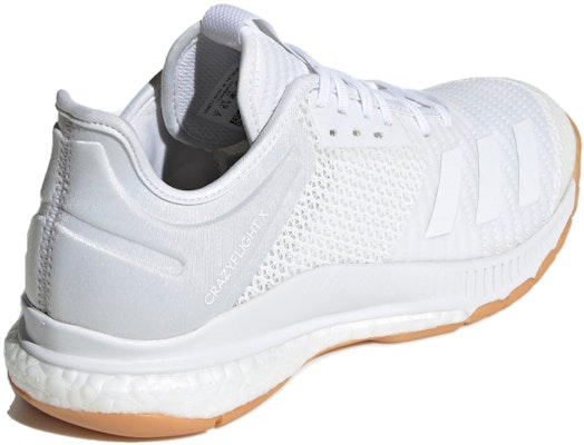 (Women) adidas Crazyflight X 3 'Cloud White Gum' D97831 Shop (Women) adidas Crazyflight X 3 'Cloud White Gum' D97831