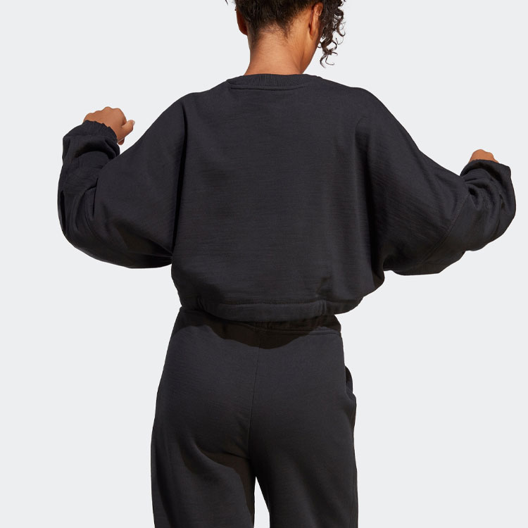 Purchase (W) adidas Baju Sweatshirt Pendek Logo Cetak - Hitam IC6624