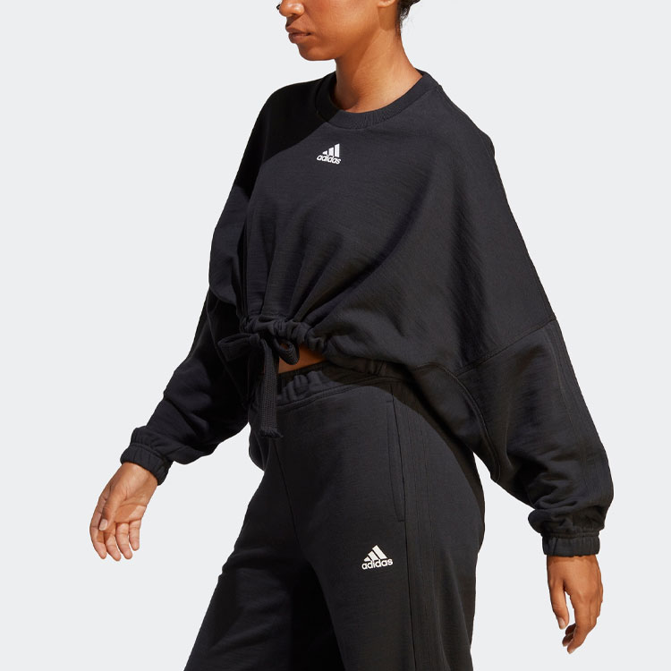 Details for (W) adidas Baju Sweatshirt Pendek Logo Cetak - Hitam IC6624