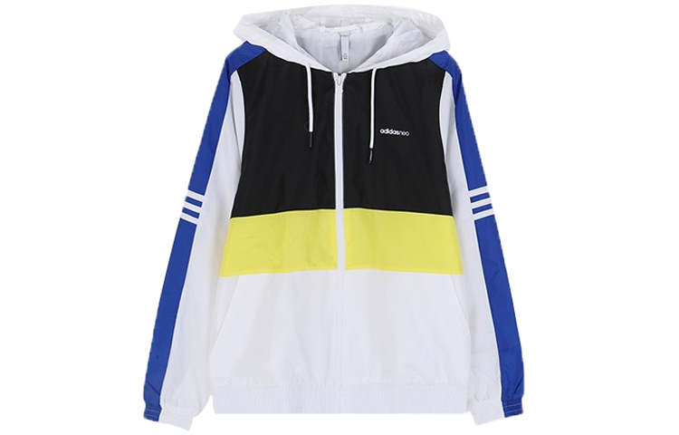 (Women) adidas CS CB WB 2 Hoodie Jacket White/Lemon Yellow FK9955