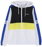 (Women) adidas CS CB WB 2 Hoodie Jacket White/Lemon Yellow FK9955 (Women) adidas CS CB WB 2 Hoodie Jacket White/Lemon Yellow FK9955