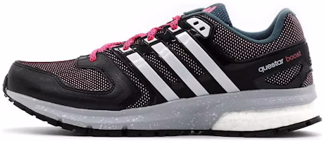 (Women) adidas Cushioning Running Shoes Low-Top Black Pink S31667 (Women) adidas Cushioning Running Shoes Low-Top Black Pink S31667