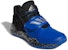 (W) adidas Deep Threat Wide J 'Hitam Biru Perak' FV2280
