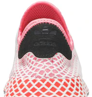 Sizing adidas originals Deerupt 耐磨透氣 低筒 跑步鞋 女款 白黑粉