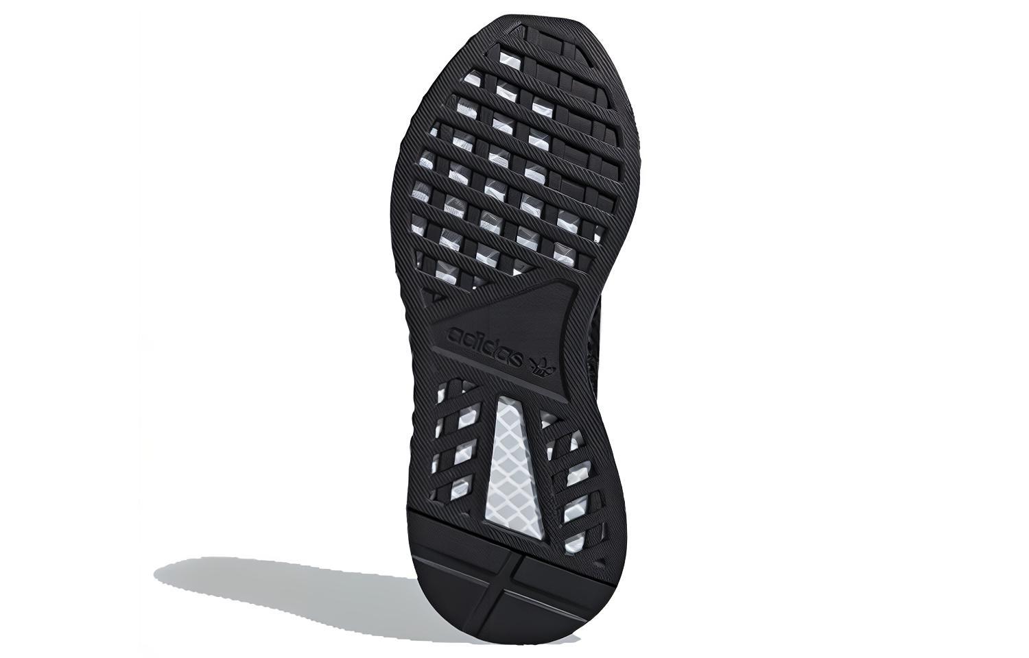 Shop (W) adidas Deerupt Runner Mujer 'Negro Plateado' CG6088