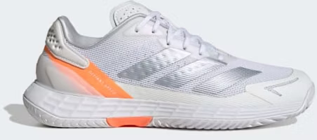 (Women) Adidas Defiant Speed 2 Tennis Shoes Cloud White/Halo Blue/Beam Orange JR1785 (Women) Adidas Defiant Speed 2 Tennis Shoes Cloud White/Halo Blue/Beam Orange JR1785
