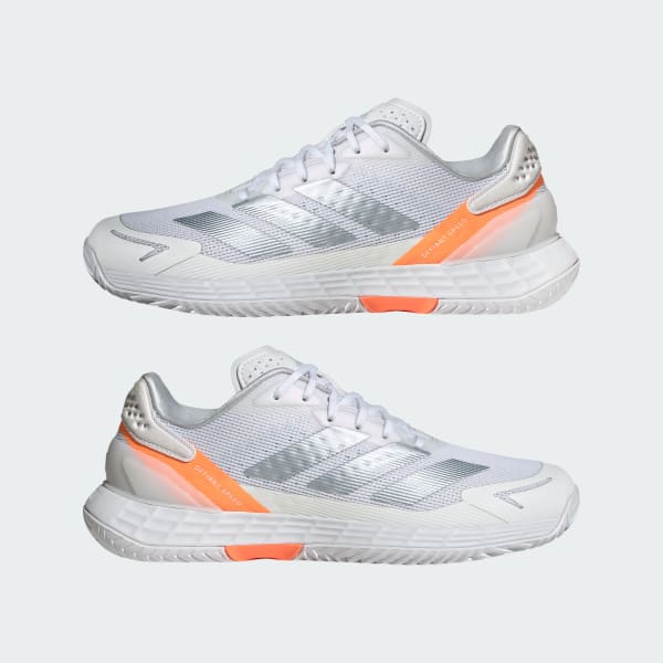 Sizing (W) アディダス ディファイアント スピード 2 テニスシューズ クラウドホワイト/ハローブルー/ビームオレンジ JR1785