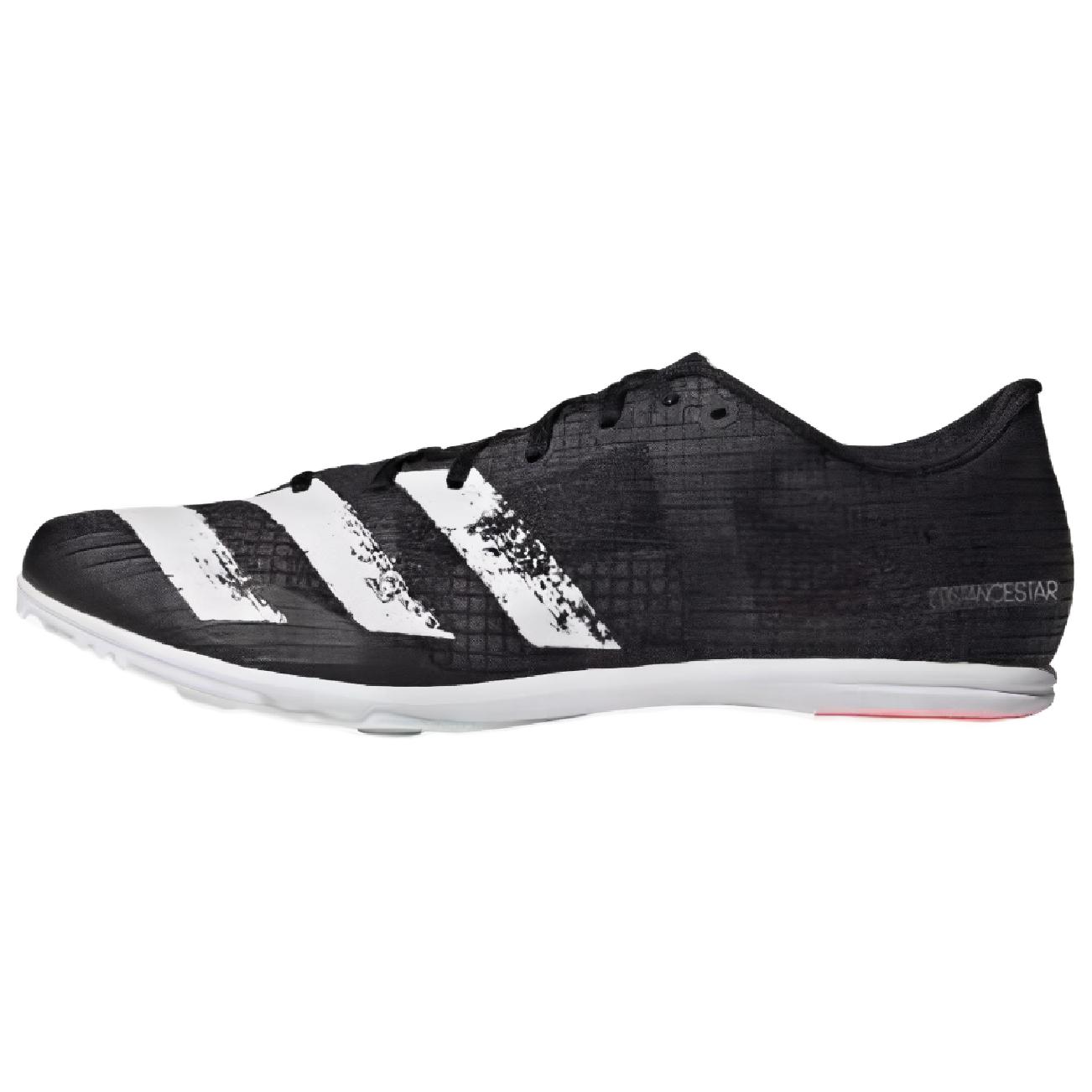 (Women) adidas Distancestar Running Shoes Black White - Cushioned & Non-Slip FW4872