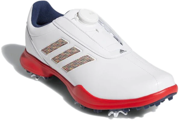 (W) adidas Driver Boa 3 Golf ''Blanc Rouge'' EE9350 Lookbook (W) adidas Driver Boa 3 Golf ''Blanc Rouge'' EE9350