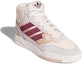 Lookbook (W) adidas Drop Step SE 'Ecru Tint Quiet Crimson' Lelaki Wanita Sneakers HR1419