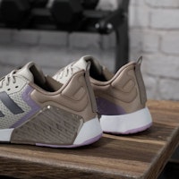 (W) Adidas Dropset 3 Sneakers Beige/Grey Strata/Powder Plum Lelaki & Wanita JR1675 1