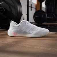 (Women) Adidas Dropset 4 Training Sneakers Cloud White/Silver Metallic/Lucid Orange JR4666 (Women) Adidas Dropset 4 Training Sneakers Cloud White/Silver Metallic/Lucid Orange JR4666
