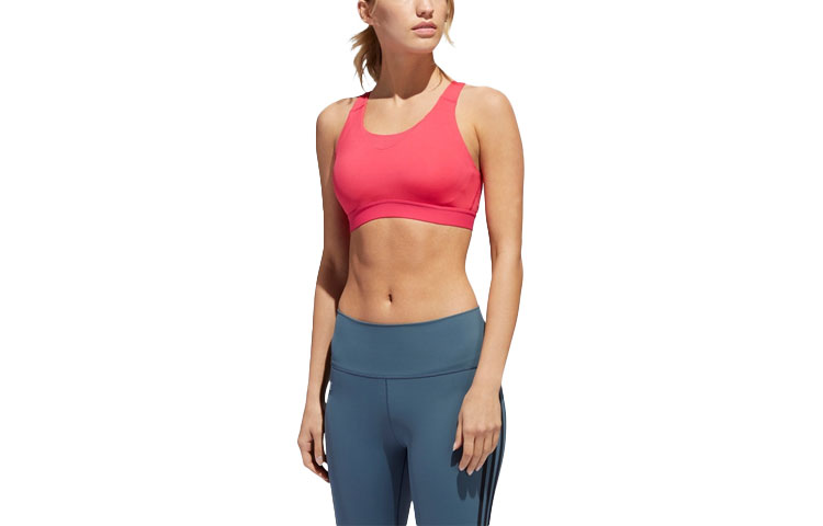 (Women) adidas Drst Perfectfit Mid-Intensity Sports Bra Energy Pink GK0323