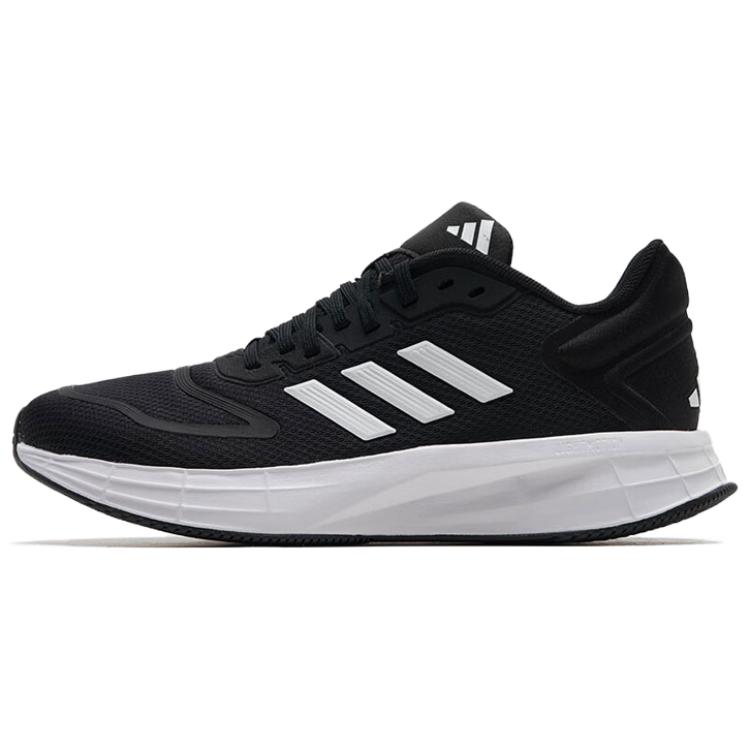 (Women) adidas Duramo 10 Running Shoes Black White Comfortable and Durable KJ4018