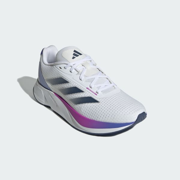 Shop (W) アディダス デュラモ SL ランニングシューズ ホワイト/インク/パープル IF9473