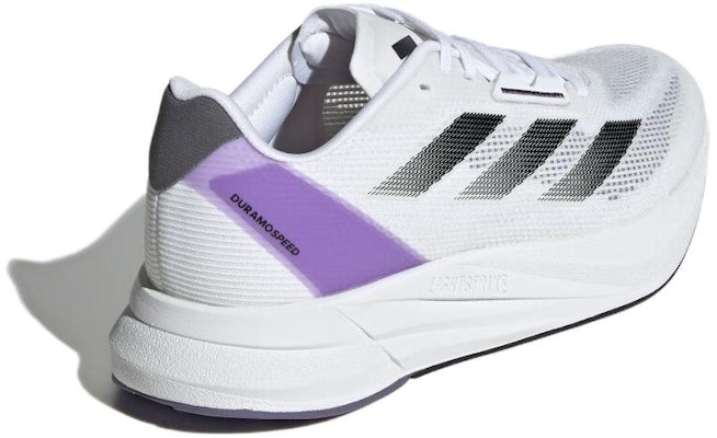 (W) adidas Duramo Speed 'Sepatu Lari Casual Low-Top Serbaguna Putih Ungu' IE9688 Lookbook (W) adidas Duramo Speed 'Sepatu Lari Casual Low-Top Serbaguna Putih Ungu' IE9688