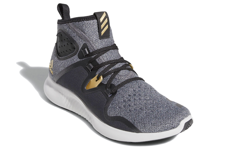 Lookbook (W) 아디다스 에지바운스 미드 "블랙 골드 메탈릭" B96335