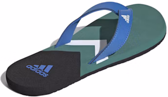 Shop adidas Eezay Flip-Flops 軟底運動拖鞋 女款 藍綠