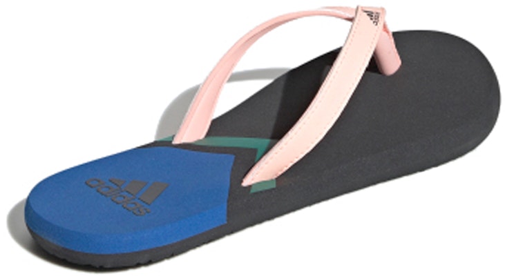 (Women) adidas Eezay Flip Flop Slipper 'Black Pink Blue' F35030 Shop (Women) adidas Eezay Flip Flop Slipper 'Black Pink Blue' F35030
