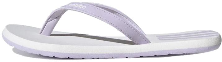 (Women) adidas Eezay Flip-Flops Purple White Slippers 'Purple White' EG2037 (Women) adidas Eezay Flip-Flops Purple White Slippers 'Purple White' EG2037
