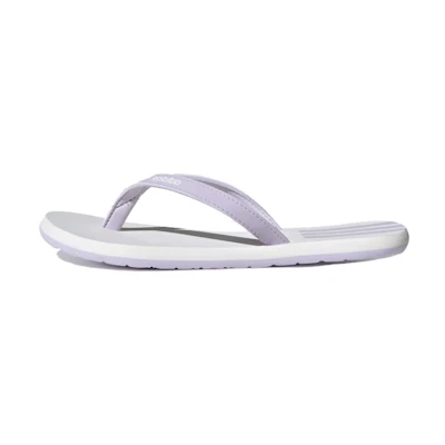 (W) adidas Eezay Flip-Flops Purple White Slippers 'Purple White'