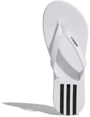 (Women) adidas Eezay Flip-flops Slides White/Black EG2038 Shop (Women) adidas Eezay Flip-flops Slides White/Black EG2038