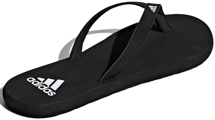 adidas Eezay 翻轉拖鞋 防滑耐磨 女款 黑色 Shop adidas Eezay 翻轉拖鞋 防滑耐磨 女款 黑色