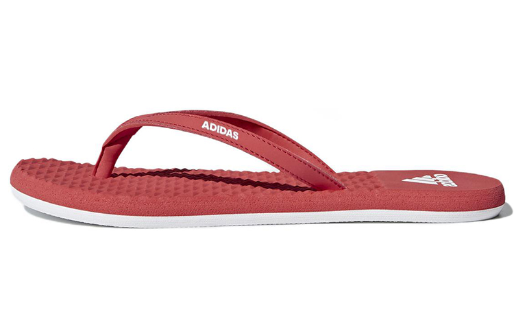 (Women) adidas Eezay Soft Thong Sandals Casual Sports Slippers Red CP9874