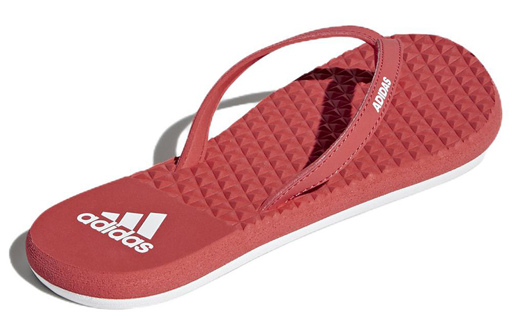 Shop adidas Eezay Soft Thong Sandals 休閒運動夾腳拖鞋 女款 西瓜紅