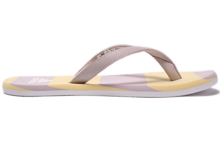 (W) adidas Eezay Striped Slides 'Purple Yellow' 圖 2