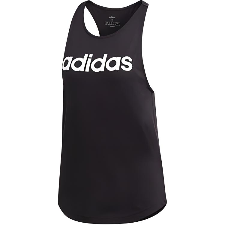 (Women) adidas Essentials Black Sleeveless Soft Fitness Tank Top DU7003