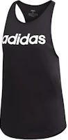 (Women) adidas Essentials Black Sleeveless Soft Fitness Tank Top DU7003 (Women) adidas Essentials Black Sleeveless Soft Fitness Tank Top DU7003