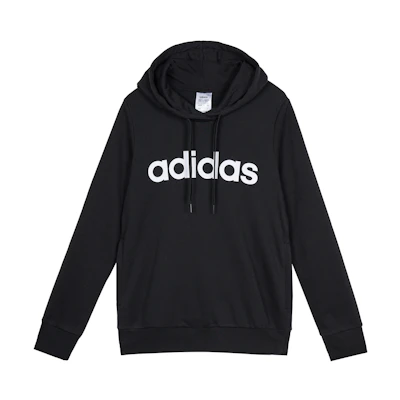 (Women) adidas Essentials Linear Pullover Training Sweatshirt Black DP2364
