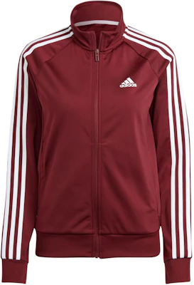 (Women) adidas ESSENTIALS Primegreen Track Jacket - Maroon Colorblock Design IM2827 Order (Women) adidas ESSENTIALS Primegreen Track Jacket - Maroon Colorblock Design IM2827