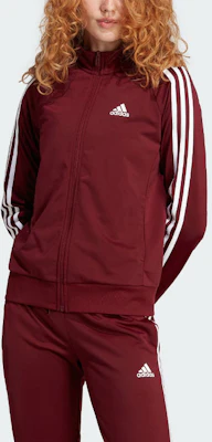 (Women) adidas ESSENTIALS Primegreen Track Jacket - Maroon Colorblock Design IM2827 Lookbook (Women) adidas ESSENTIALS Primegreen Track Jacket - Maroon Colorblock Design IM2827