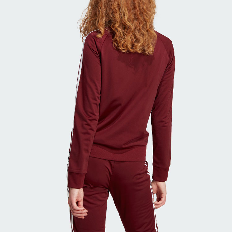 (Women) adidas ESSENTIALS Primegreen Track Jacket - Maroon Colorblock Design IM2827 圖 4