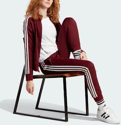 (Women) adidas ESSENTIALS Primegreen Track Jacket - Maroon Colorblock Design IM2827 Purchase (Women) adidas ESSENTIALS Primegreen Track Jacket - Maroon Colorblock Design IM2827