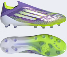Adidas F50 Elite Laceless AG Soccer Cleats Purple Rush/Cloud White/Lucid Lemon JR5364 Adidas F50 Elite Laceless AG Soccer Cleats Purple Rush/Cloud White/Lucid Lemon JR5364