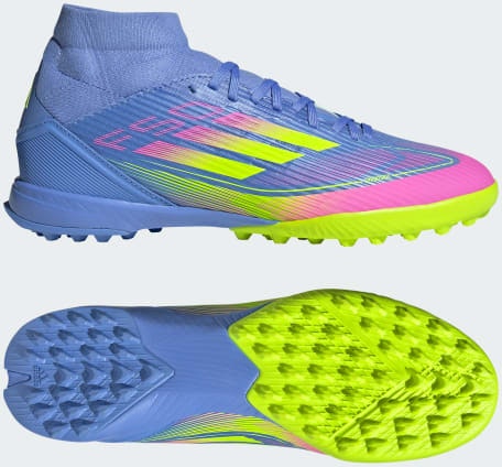women-adidas-f50-league-mid-tf-soccer-shoes-blue-fusion-lucid-lemon-lucid-pink-ih-3865