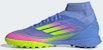 (Women) Adidas F50 League Mid TF Soccer Shoes Blue Fusion/Lucid Lemon/Lucid Pink IH3865
