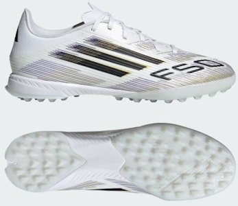 (Women) Adidas F50 League Turf Football Shoes Cloud White/Core Black/Gold Metallic JH7726 Buy (Women) Adidas F50 League Turf Football Shoes Cloud White/Core Black/Gold Metallic JH7726