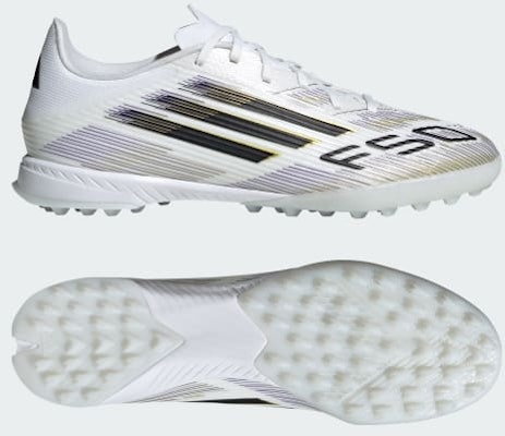 (Women) Adidas F50 League Turf Football Shoes Cloud White/Core Black/Gold Metallic JH7726 Buy (Women) Adidas F50 League Turf Football Shoes Cloud White/Core Black/Gold Metallic JH7726
