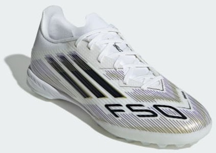 (Women) Adidas F50 League Turf Football Shoes Cloud White/Core Black/Gold Metallic JH7726 Purchase (Women) Adidas F50 League Turf Football Shoes Cloud White/Core Black/Gold Metallic JH7726