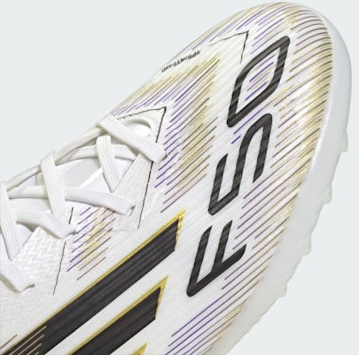 (Women) Adidas F50 League Turf Football Shoes Cloud White/Core Black/Gold Metallic JH7726 Cheap (Women) Adidas F50 League Turf Football Shoes Cloud White/Core Black/Gold Metallic JH7726