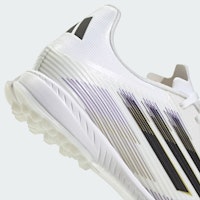 (W) Adidas F50 League Turf Kasut Bola Putih/Hitam/Emas JH7726 1