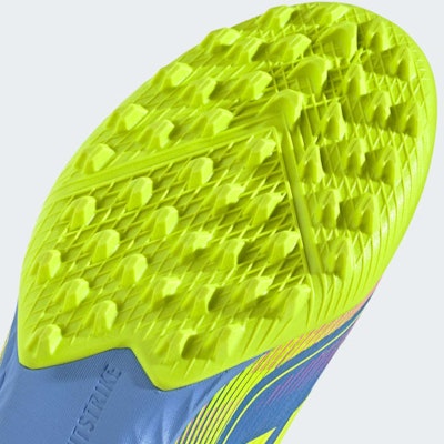 (W) Adidas F50 Pro Laceless TF Sepatu Bola Biru Fusion/Lemon/Lucid Pink JP7205 1