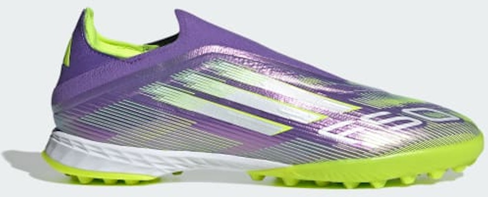 (W) Adidas F50 Pro Laceless Sepatu Bola Turf Ungu/Putih/Lemon JR9330 Order (W) Adidas F50 Pro Laceless Sepatu Bola Turf Ungu/Putih/Lemon JR9330