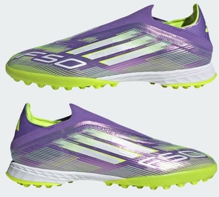 (W) Adidas F50 Pro Laceless Sepatu Bola Turf Ungu/Putih/Lemon JR9330 Cheap (W) Adidas F50 Pro Laceless Sepatu Bola Turf Ungu/Putih/Lemon JR9330