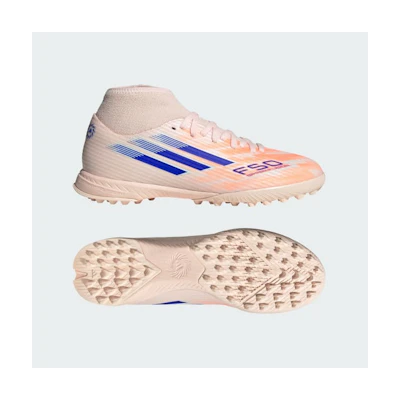 (W) Adidas F50 Spark Fusion Club TF Boots Bliss Orange/Lucid Blue/Almost Blue